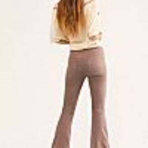Penny Pull-On Flare Jeans in Mocha by Free People